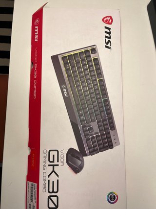 Teclado MSI Vigor GK30 + Ratón Clutch GM11