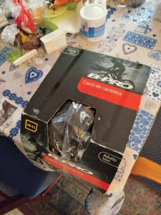Casco B-PRO carretera bici negro
