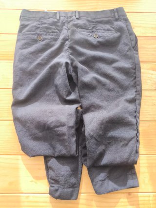 Pantalón de traje (pinzas) negro hombre 92% lana.