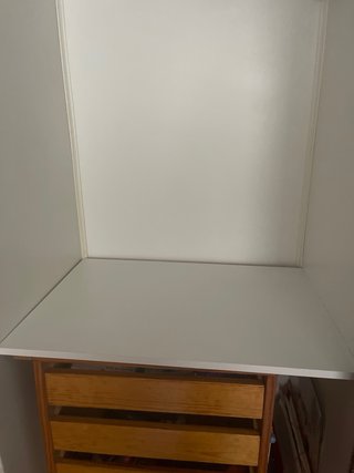 Kit de Armario: Cajonera Madera + 6Baldas + Barra