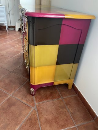 Cómoda Barroca Moderna Multicolor