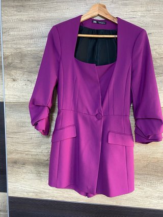 Vestido/Mono Zara Morado