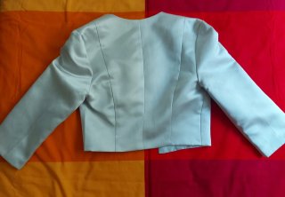 Chaqueta torera fiesta plateada T. XS