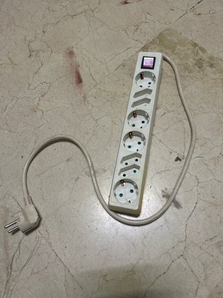 Regleta 8 enchufes con interruptor