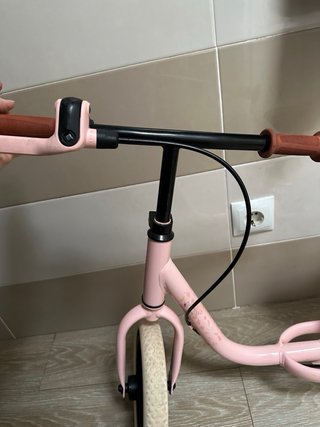 Bicicleta de equilibrio rosa