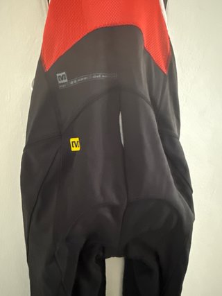 Culotte largo Mavic Talla M Negro/Rojo