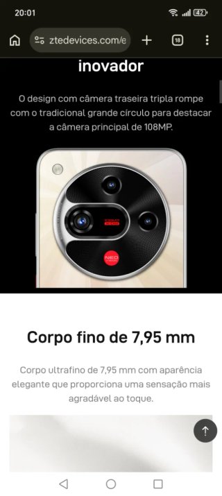 Nubia Focus 2 5G 20gb RAM/256GB novo/factura e gar