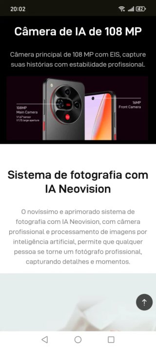 Nubia Focus 2 5G 20gb RAM/256GB novo/factura e gar