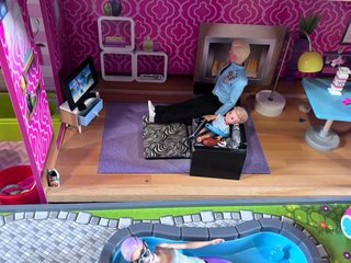 Casa de Muñecas tipo Barbie Madera