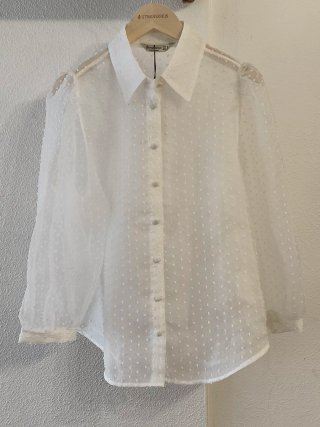 Blusa blanca plumeti Stradivarius Talla S