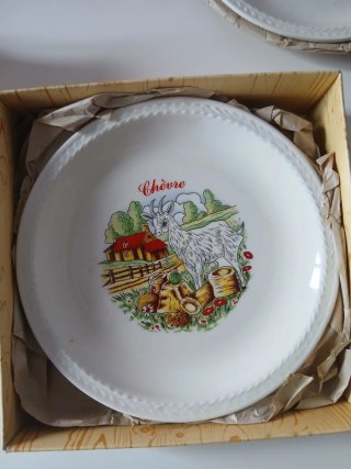 Platos de porcelana para quesos