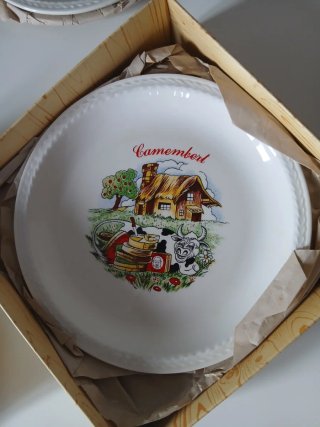 Platos de porcelana para quesos