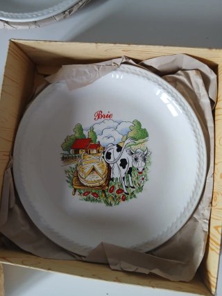 Platos de porcelana para quesos