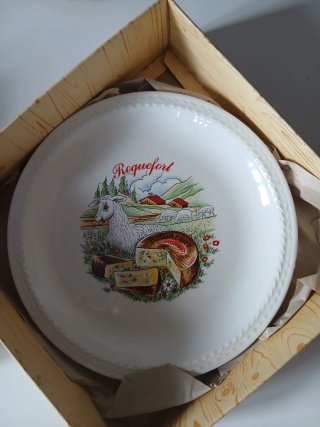 Platos de porcelana para quesos