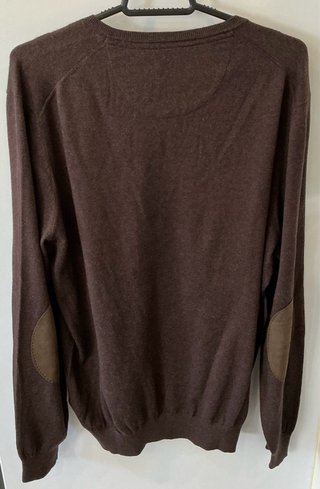 Jersey Massimo Dutti Marrón V-Neck