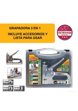 Grapadora 3 en 1 con Accesorios