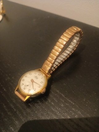 Reloj Avia Antiguo Dorado 17 Joyas