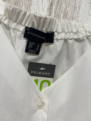 Blusa Blanca Primark Talla S