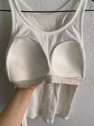 Top sujetador UNIQLO blanco