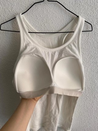 Top sujetador UNIQLO blanco