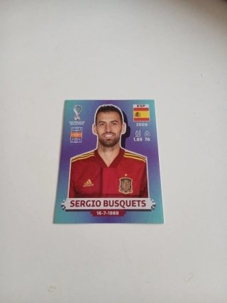 Cromo Sergio Busquets Mundial Qatar 2022