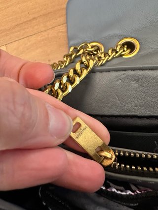 Borsetta Saint Laurent Pelle Grigia Matelasse’