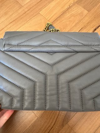 Borsetta Saint Laurent Pelle Grigia Matelasse’