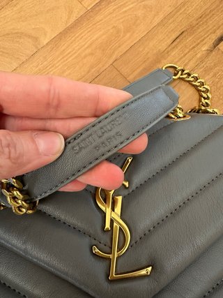 Borsetta Saint Laurent Pelle Grigia Matelasse’