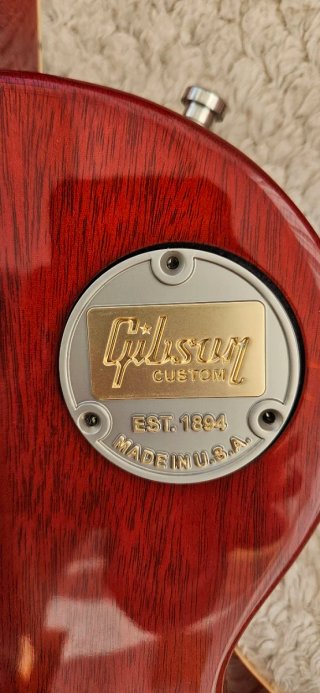Gibson Custom Shop Placa Metálica Trasera