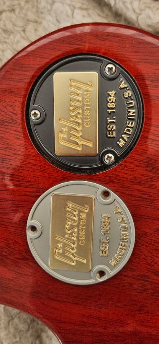 Gibson Custom Shop Placa Metálica Trasera