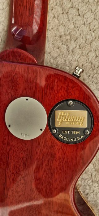 Gibson Custom Shop Placa Metálica Trasera