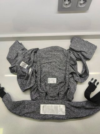 Fular mochila portabebés recién nacido gris unisex