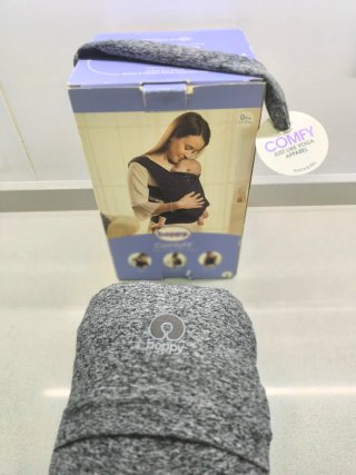 Fular mochila portabebés recién nacido gris unisex