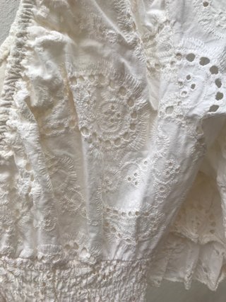 Vestido Ibicenco Mujer Blanco Talla XL