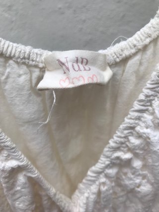 Vestido Ibicenco Mujer Blanco Talla XL