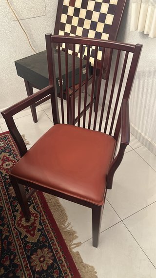 Mesa comedor extensible + 7 sillas madera