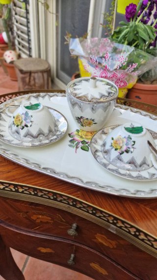 Set caffè vintage Bavaria con vassoio