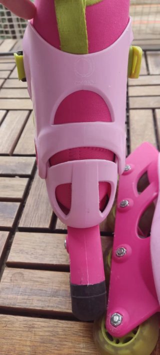 Patines en línea rosas para niña