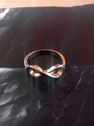 2 Anillos plateados infinito