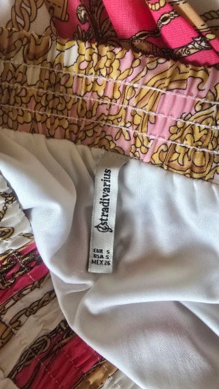 Falda plisada S multicolor Stradivarius + 1 regalo