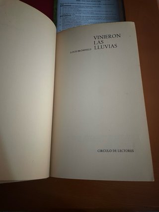 Vinieron las lluvias - Louis Bromfield (1962)