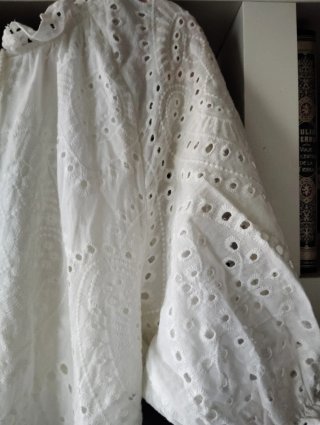 Vestido blanco roto T.M