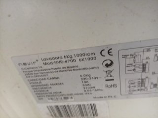 Lavadora Nevir NVR-4700