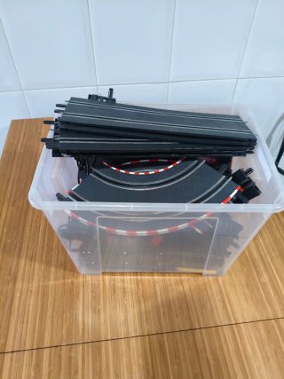 Circuito Scalextric con mandos