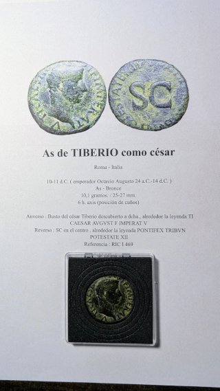 As Tiberio 10-11 d.C.  "como César"