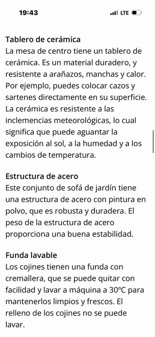 Conjunto Exterior Jysk Mesa y Sillas