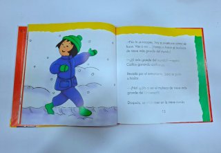 Caillou hace un muñeco de nieve