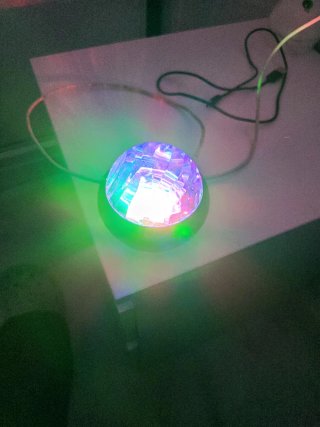 Lampara proyector luz de atmósfera.