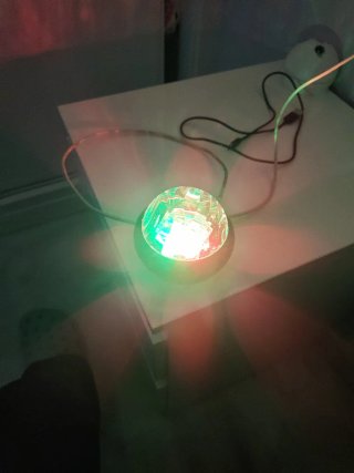 Lampara proyector luz de atmósfera.
