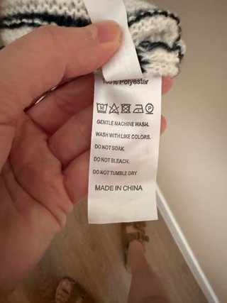 Chaqueta de punto a rayas para mujer